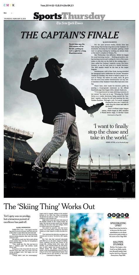 new york times sports page